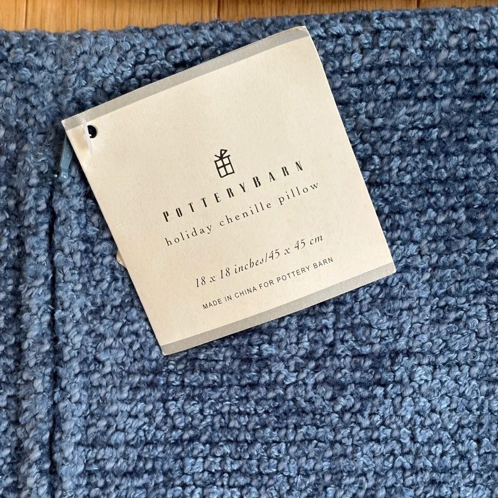 Pottery Barn Chenille 2 Pillow Cases size 18x18 inches